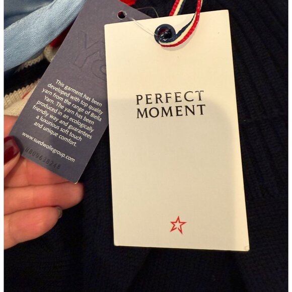 Perfect Moment Chopper Sweater Red Navy Blue NWT - Size M - Picture 5 of 9